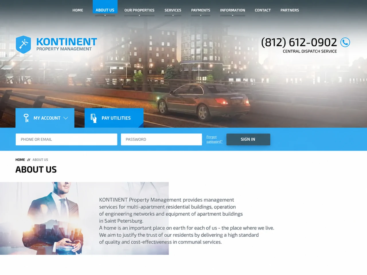 Kontinent company page