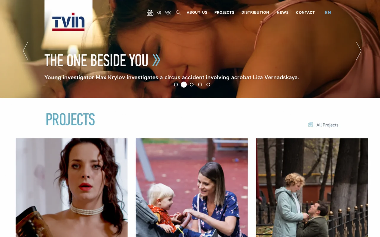 TVIN website homepage
